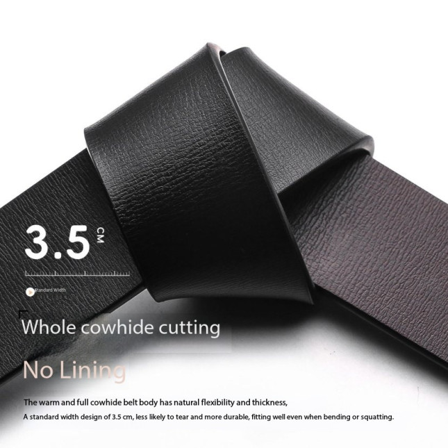 Cartelo  Black Leather Ratchet Belt MWY84312